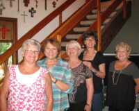 The Edmond chapter of the Class of '66 entertaining Diane Doerr Holt on her visit to town.