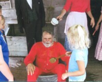 Stan Manley, JM Class of '66, as "Shakey Stan", one of the characters at Silver Dollar City.